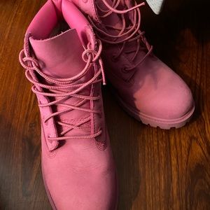 Pink Timberlands